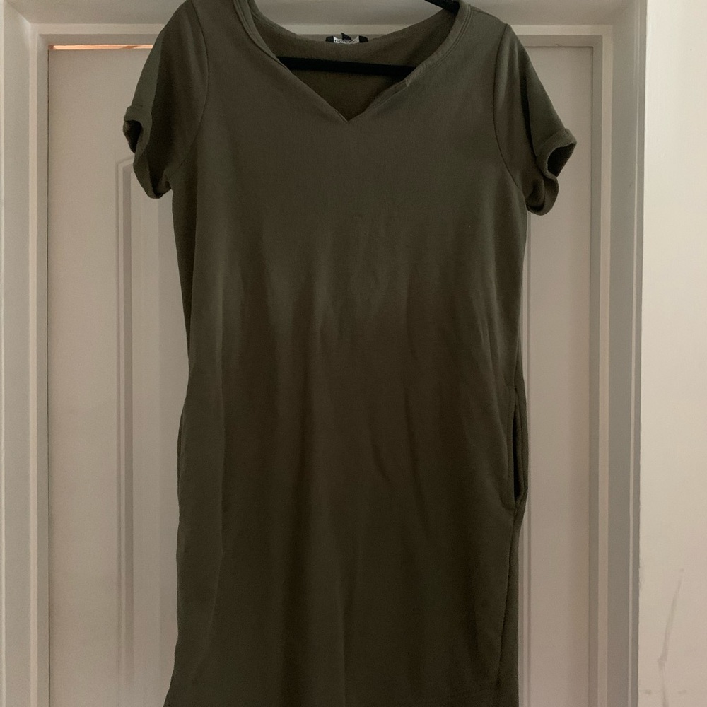 Mid thigh sweater dress